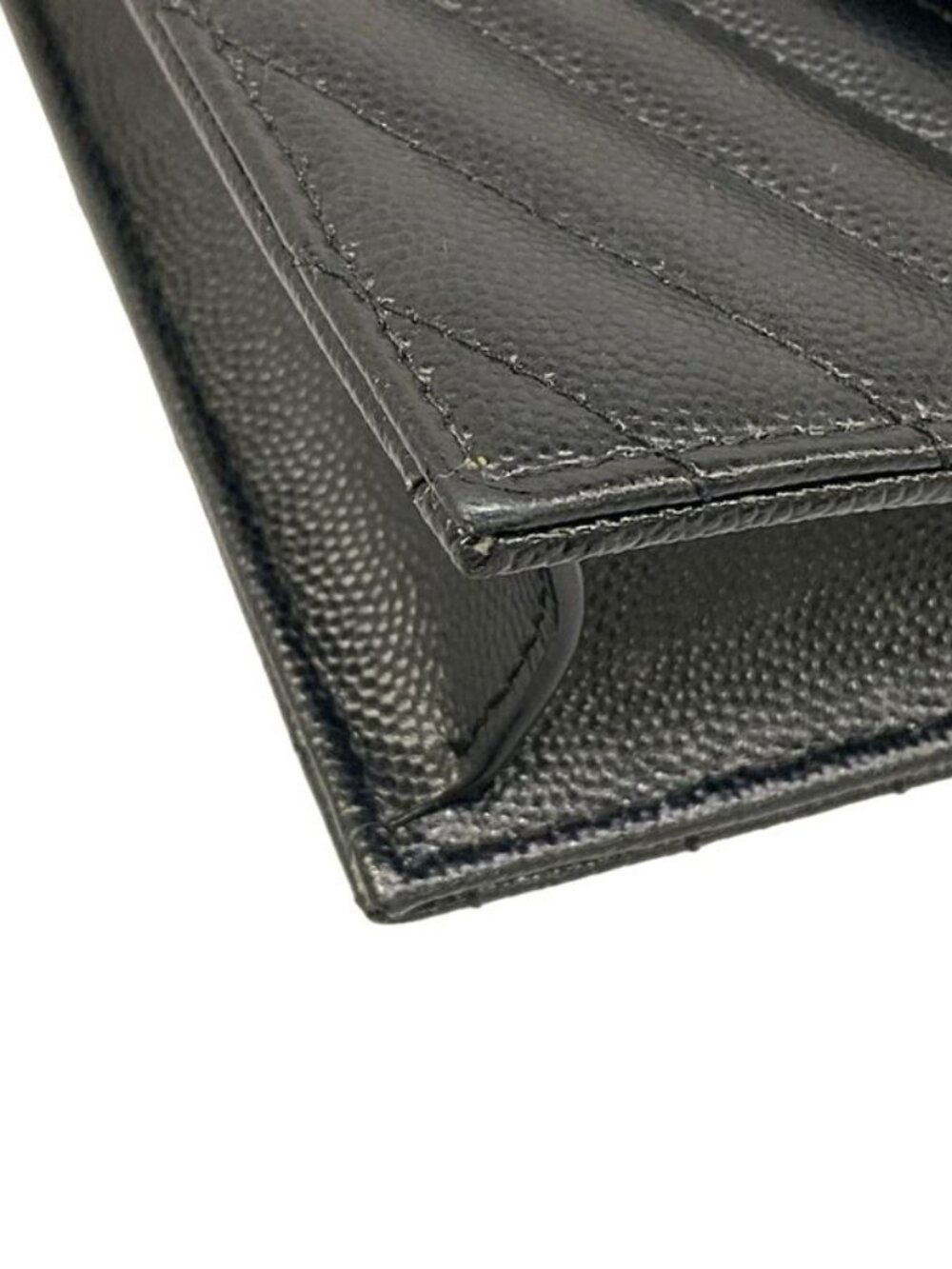 Saint Laurent Paris Wallet Cassandra Envelope Chain Black - Picture 8 of 13